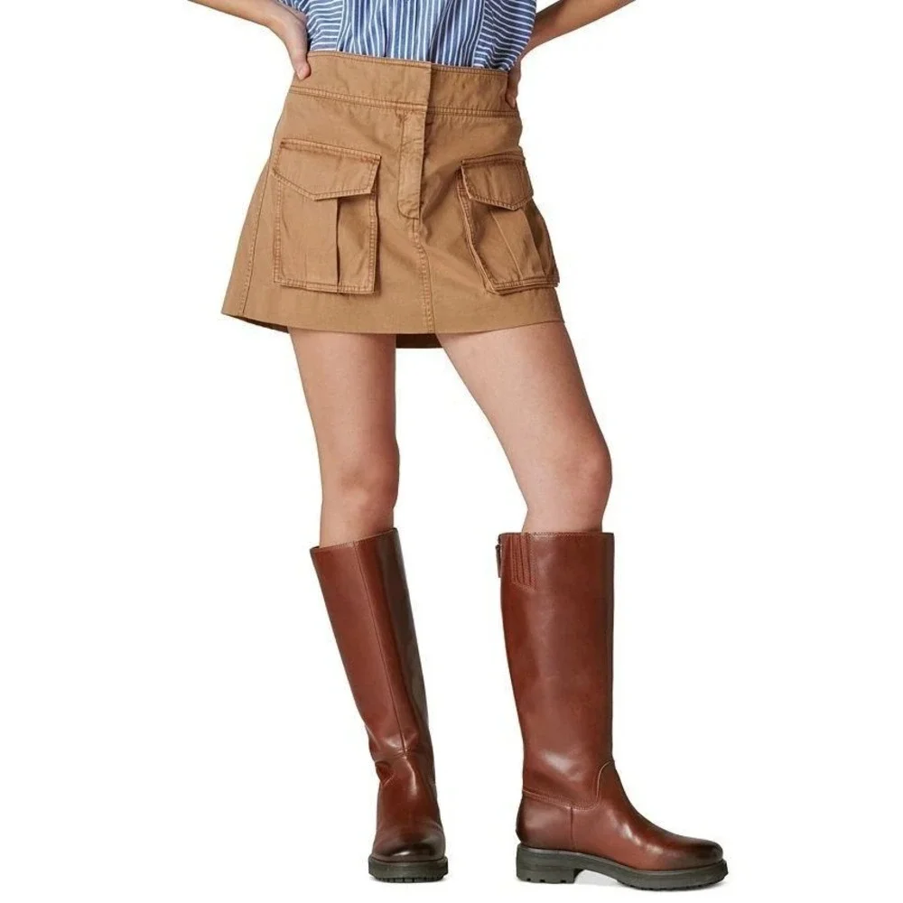 Lucky Brand Women's Clean Cargo Mini Skirt, Color Chipmunk, XXL‎ /#7224
